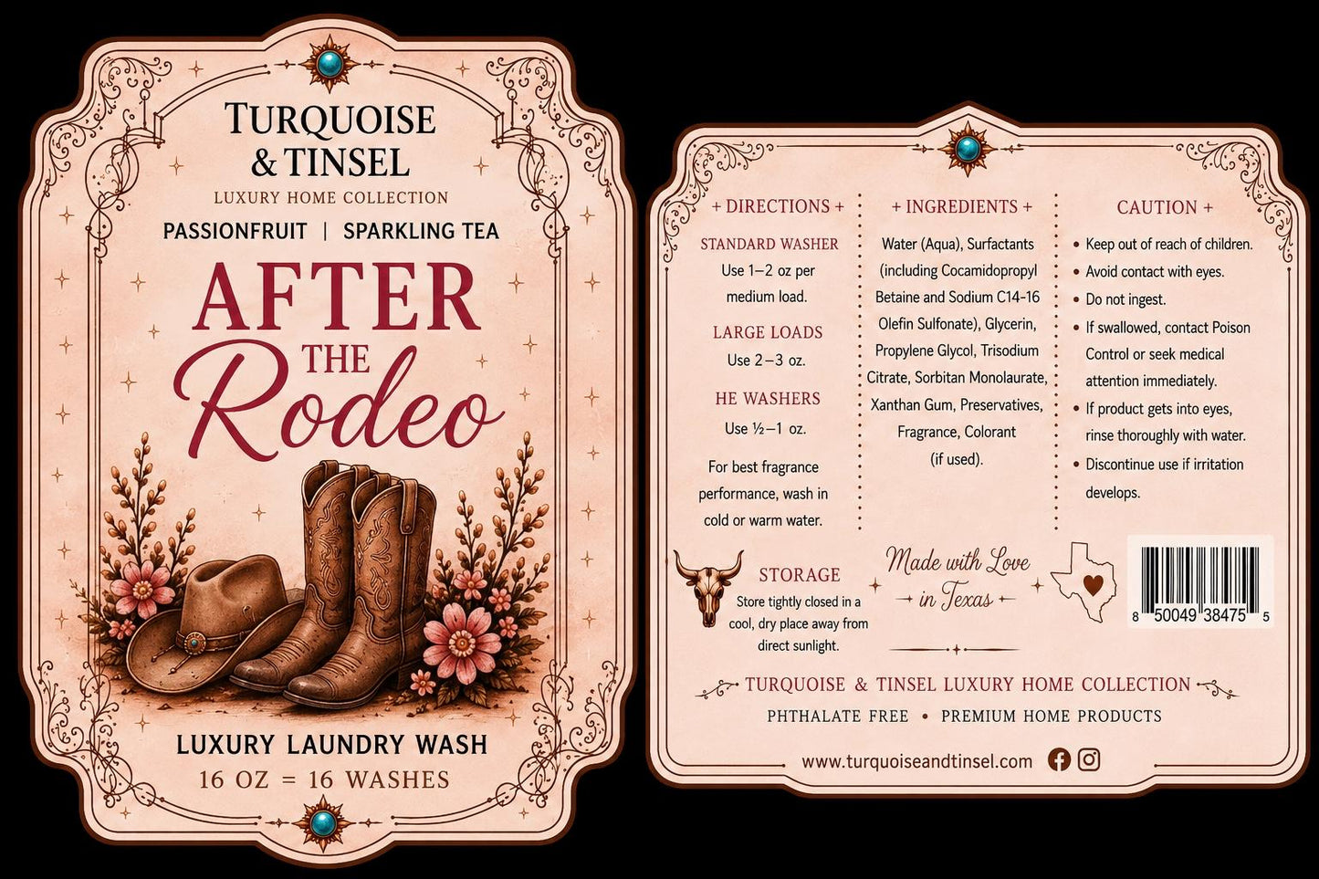 After The Rodeo Luxury Surface Cleaner - Turquoise and Tinsel-Home of Mad Gringa Hat Bar