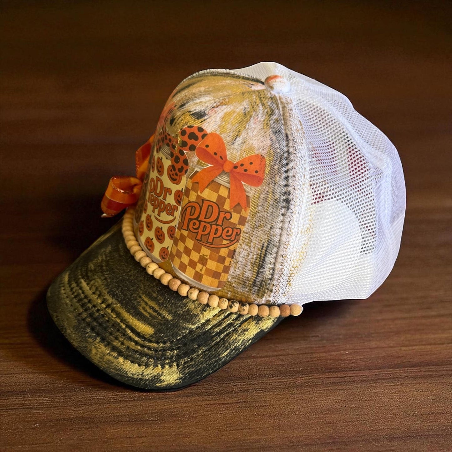 Dr Pepper Fall Trucker Hat - Turquoise and Tinsel-Home of Mad Gringa Hat Bar