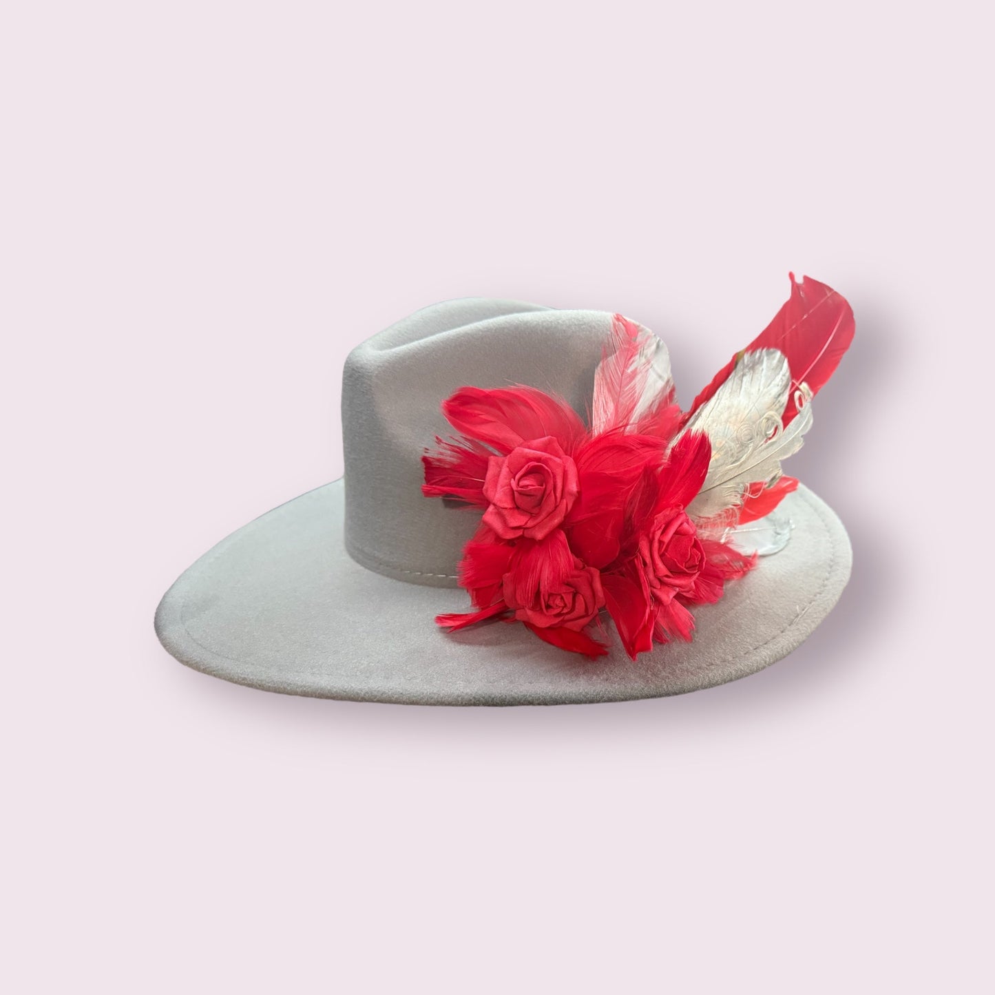 Roses Are Red Hat Fscinator - Mad Gringa Hats & Boutique