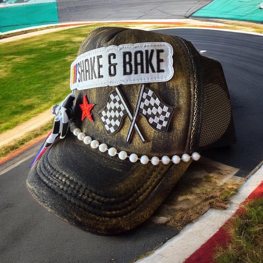 Talladega Trucker Hat - Turquoise and Tinsel-Home of Mad Gringa Hat Bar