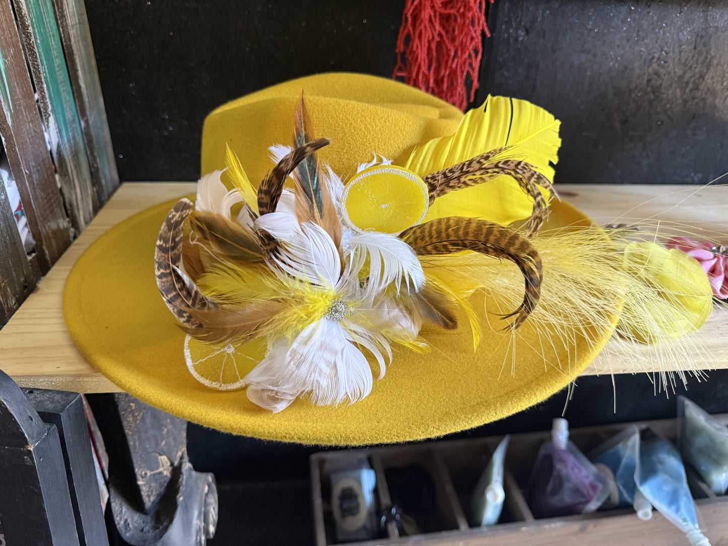 Lemon Tea Time Hat Fascinator