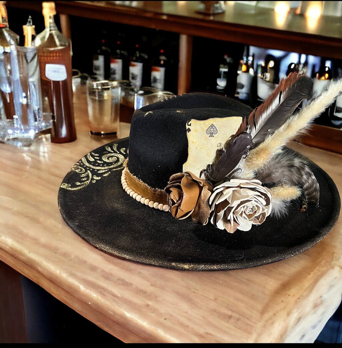 Black Gold Fascinator - Mad Gringa Hats & Boutique