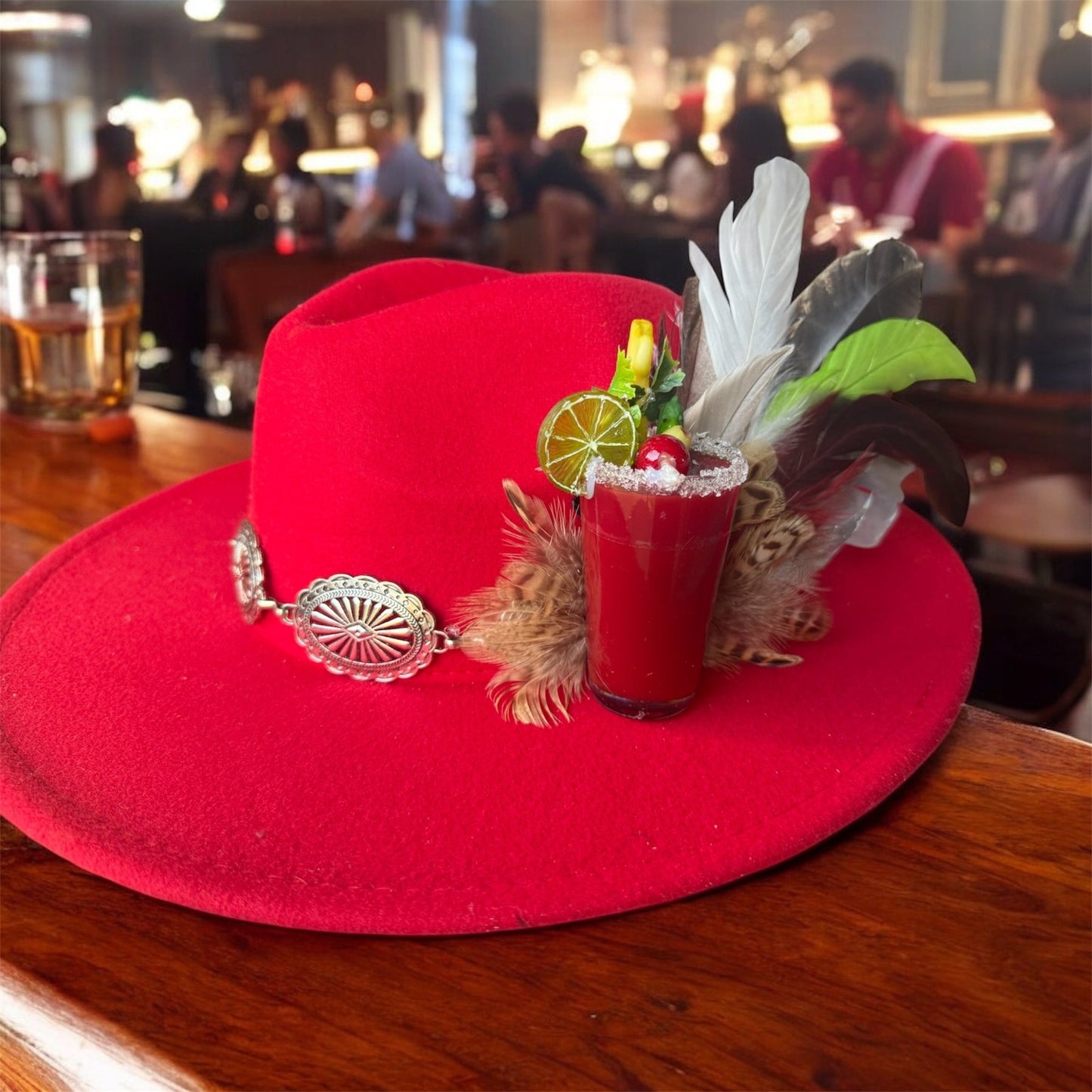 Bloody Mary Mornin Hat Fascinator - Mad Gringa Hats & Boutique