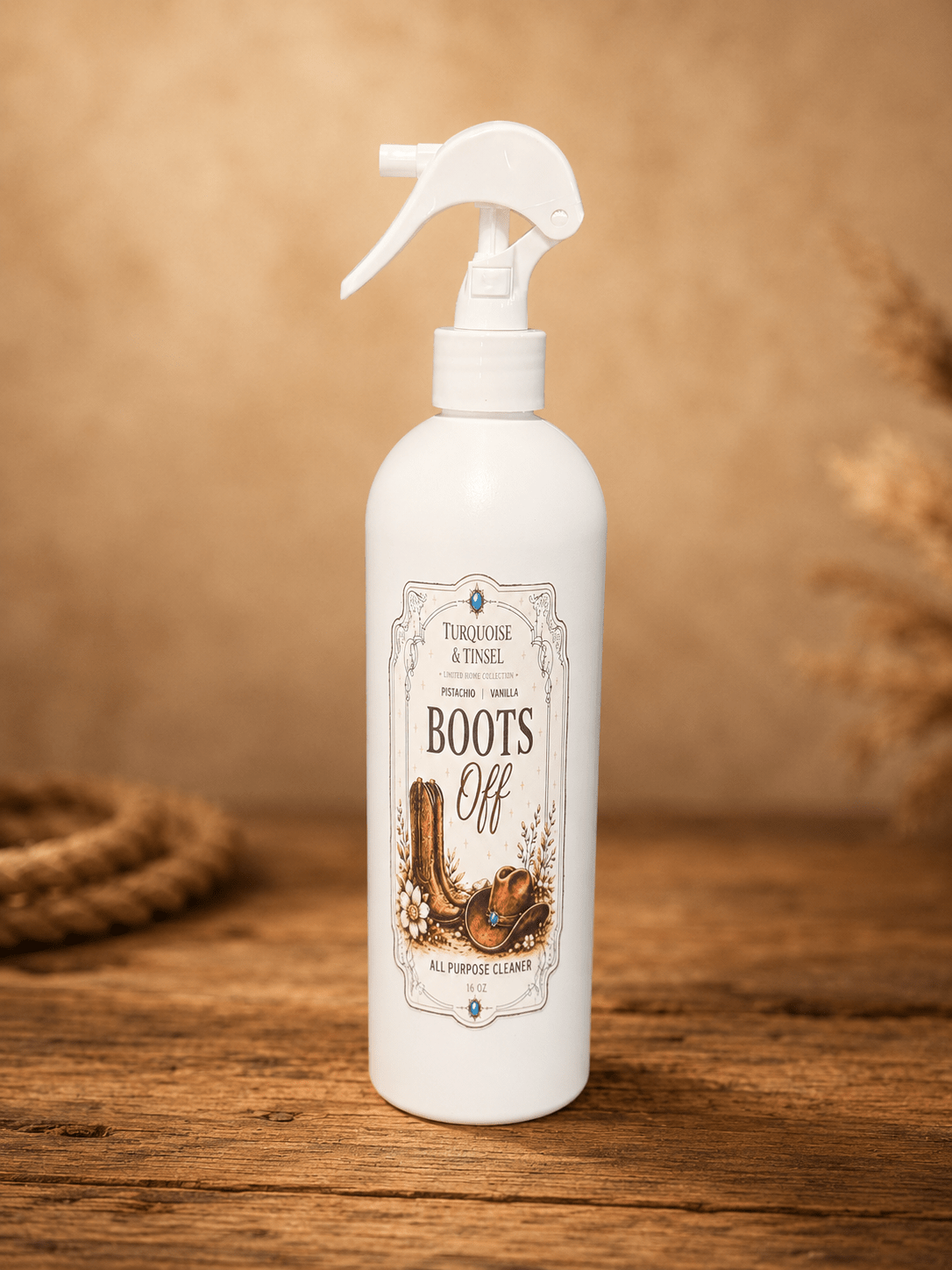 Boots Off Luxury Surface Cleaner - Turquoise and Tinsel-Home of Mad Gringa Hat Bar