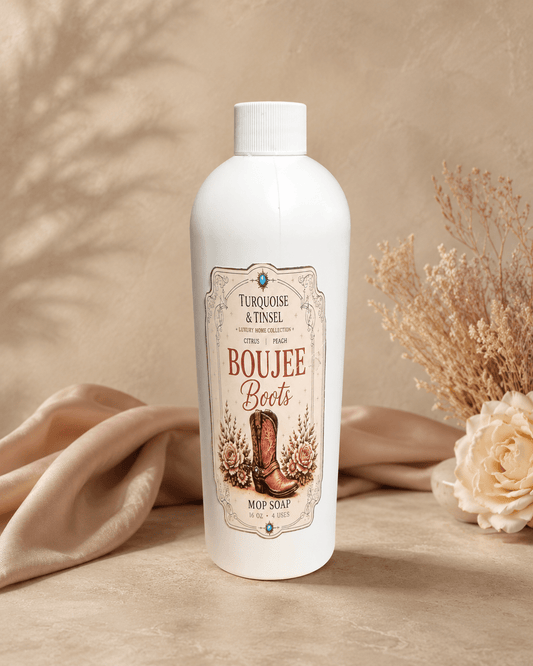 Boujee Boots Mop Soap - Turquoise and Tinsel-Home of Mad Gringa Hat Bar
