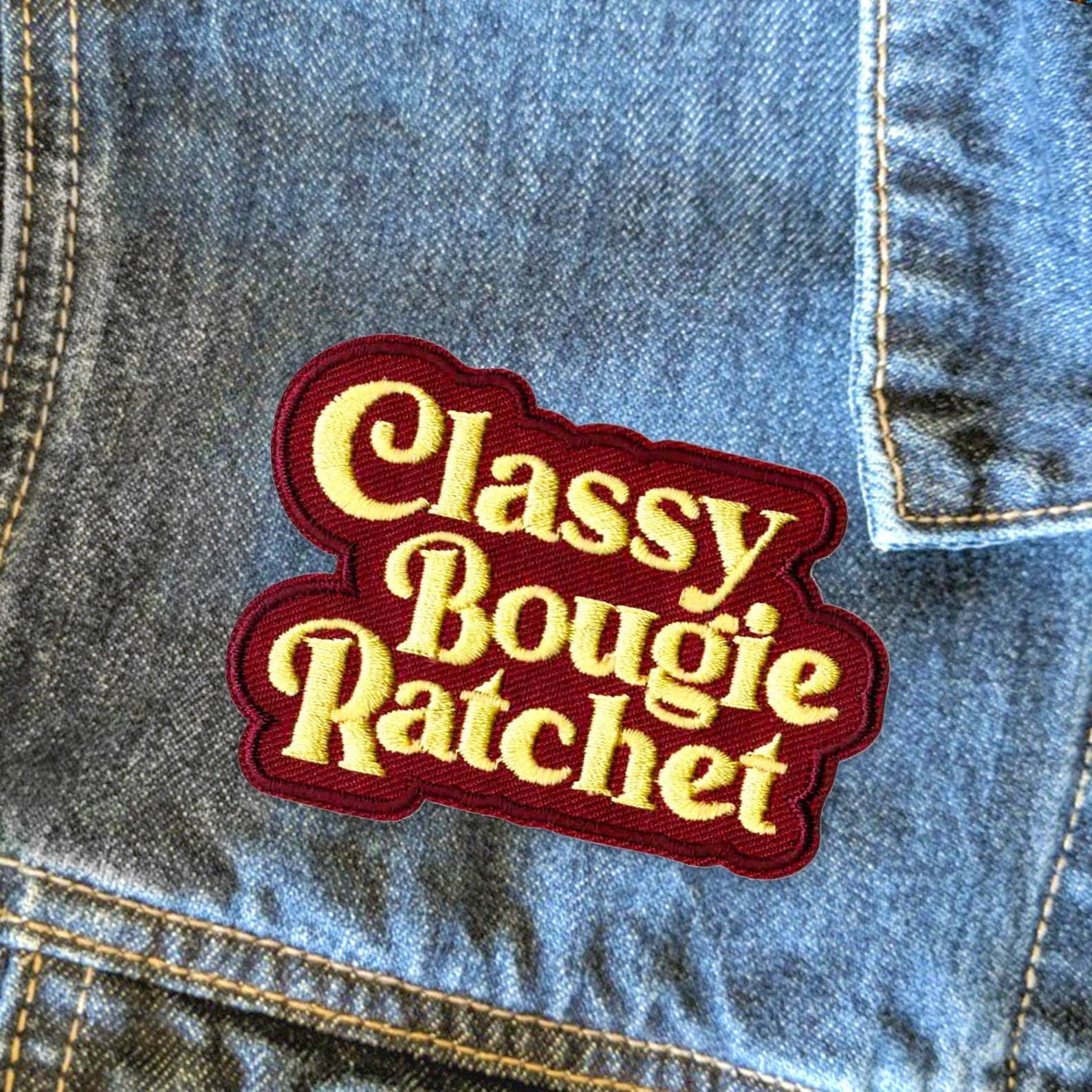 Classy Bougie Ratchet Iron On Patch - Mad Gringa Hats & Boutique
