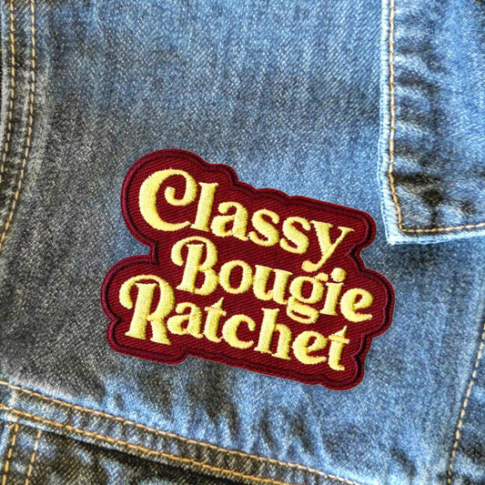 Classy Bougie Ratchet Iron On Patch - Mad Gringa Hats & Boutique
