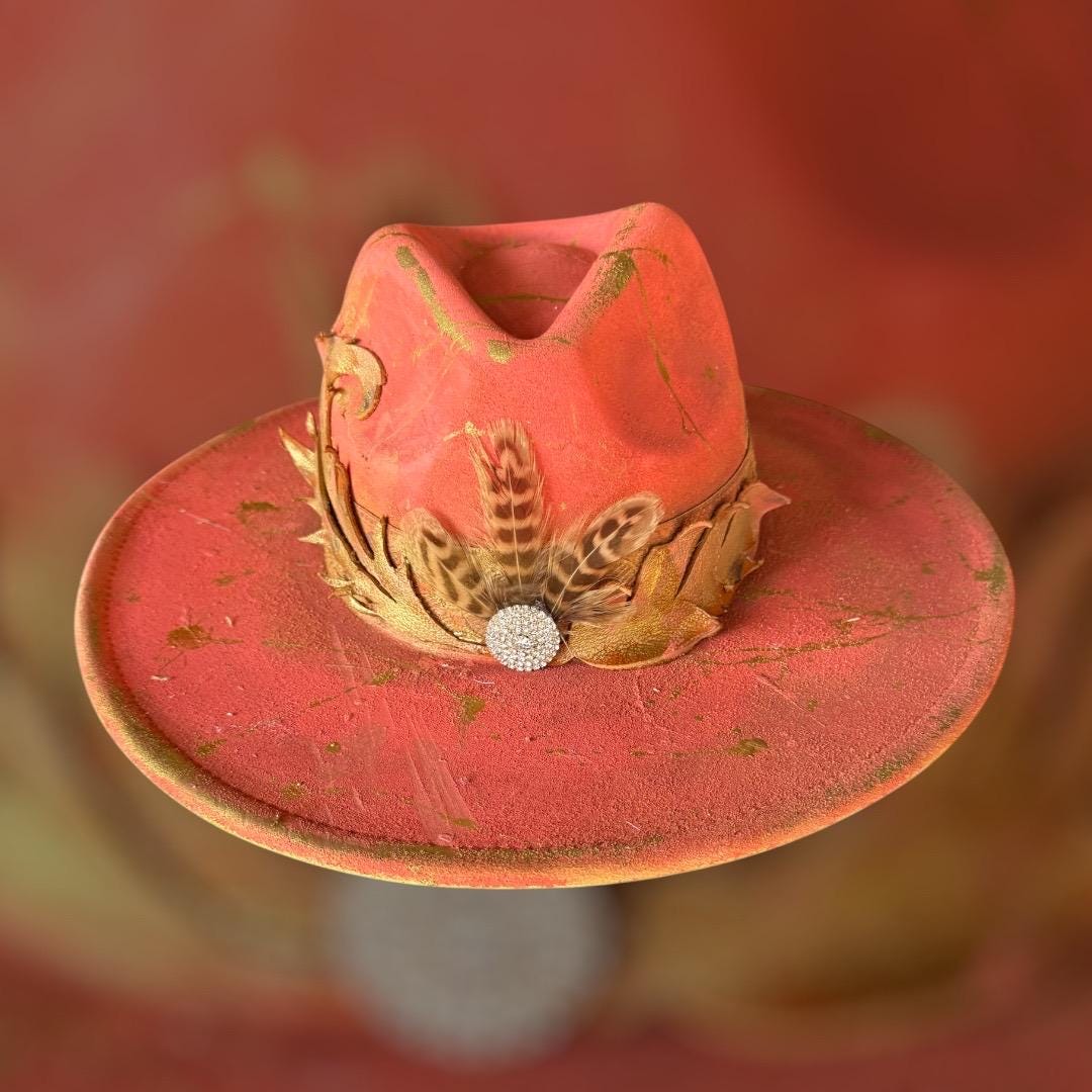 Coral Corrale - Turquoise and Tinsel-Home of Mad Gringa Hat Bar