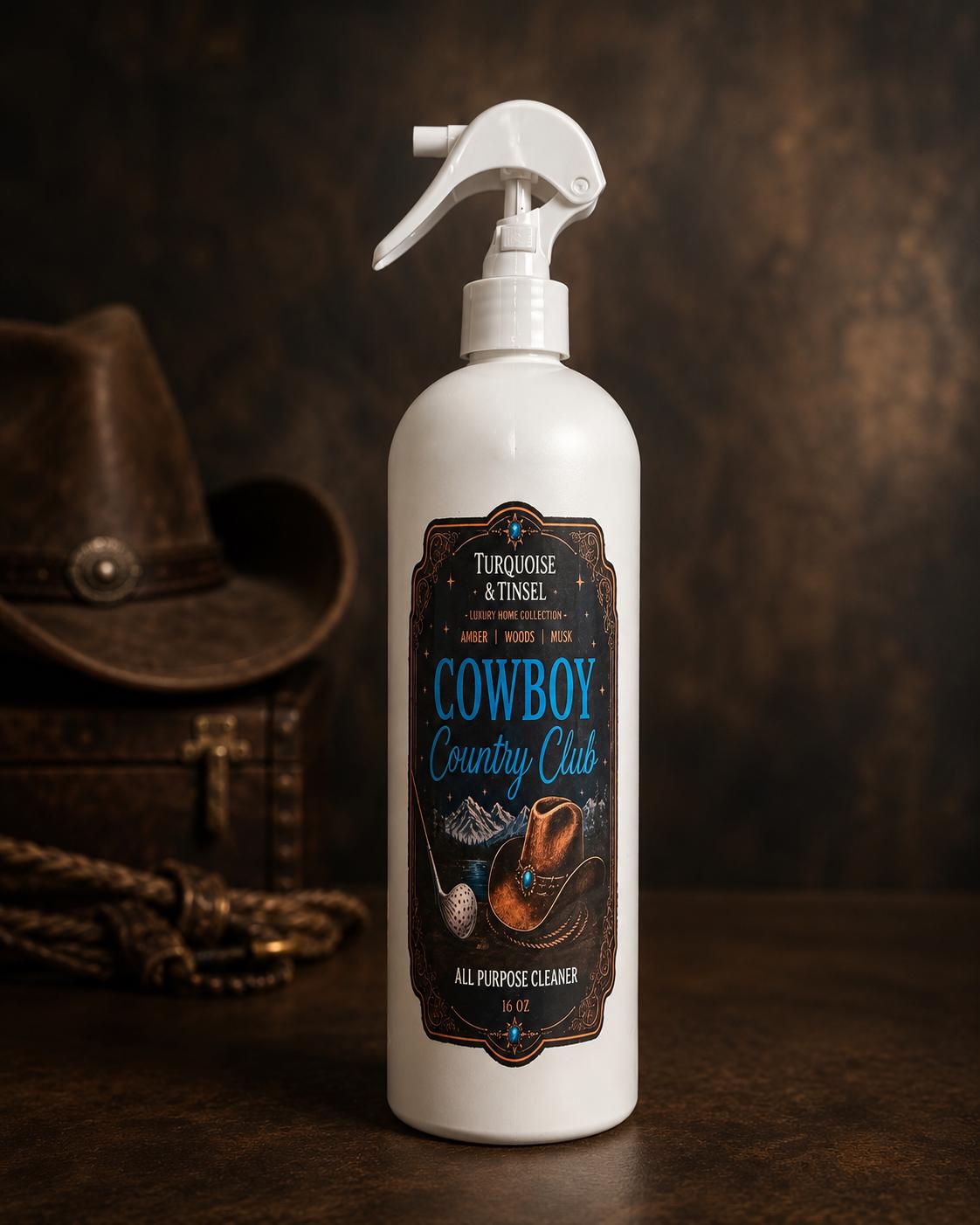 Cowboy Country Club Luxury Surface Cleaner - Turquoise and Tinsel-Home of Mad Gringa Hat Bar