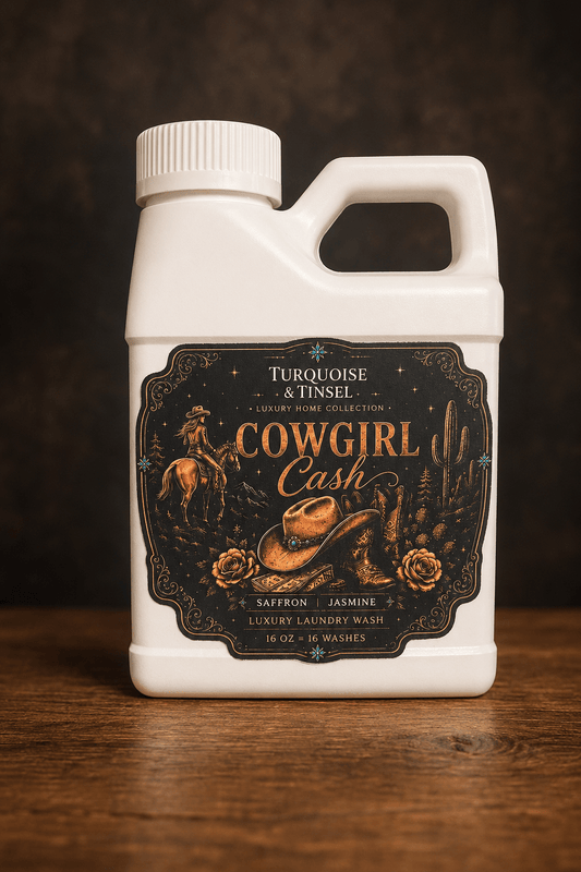 Cowgirl Cash Luxury Laundry Wash - Turquoise and Tinsel-Home of Mad Gringa Hat Bar