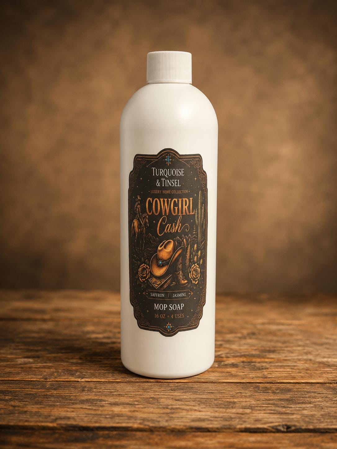 Cowgirl Cash Mop Soap - Turquoise and Tinsel-Home of Mad Gringa Hat Bar