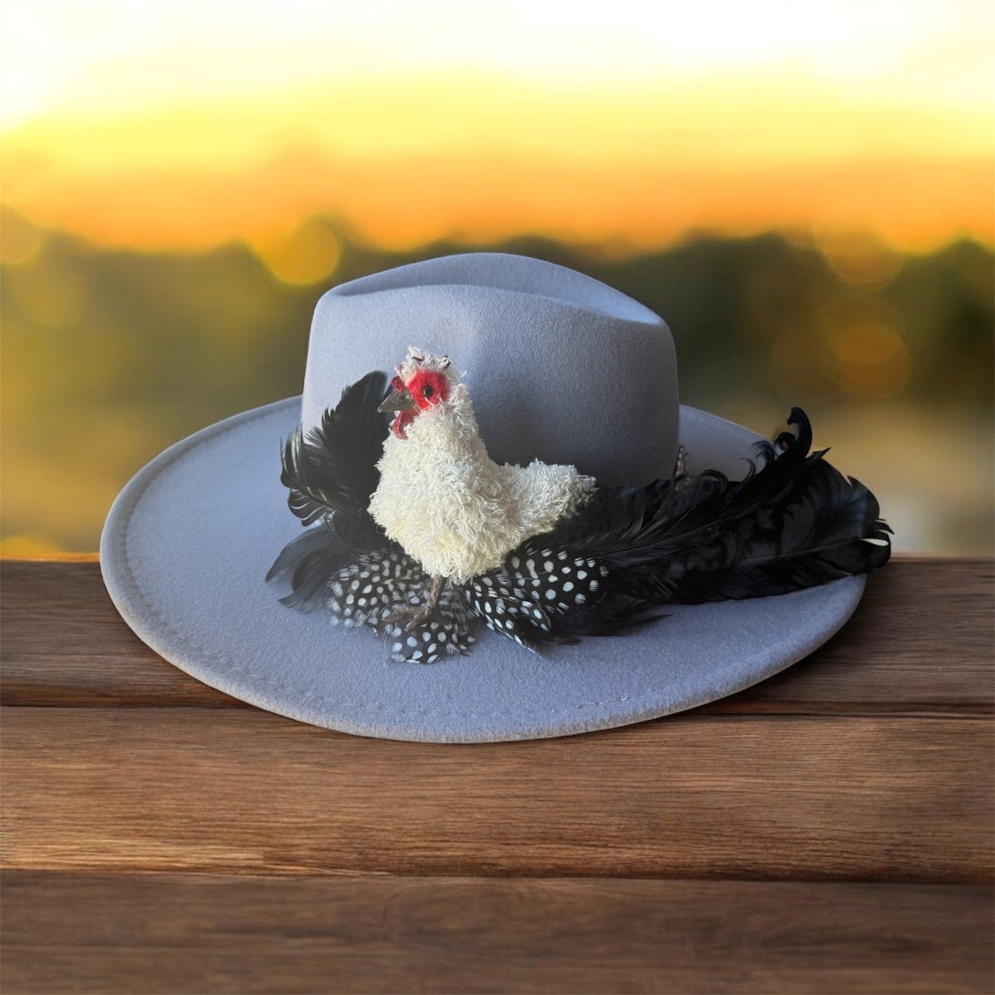Crazy Chicken Lady Hat Fascinator - Mad Gringa Hats & Boutique