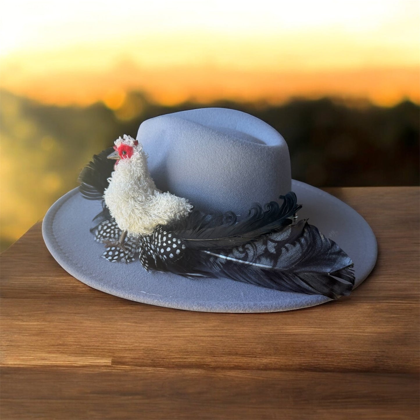 Crazy Chicken Lady Hat Fascinator - Mad Gringa Hats & Boutique