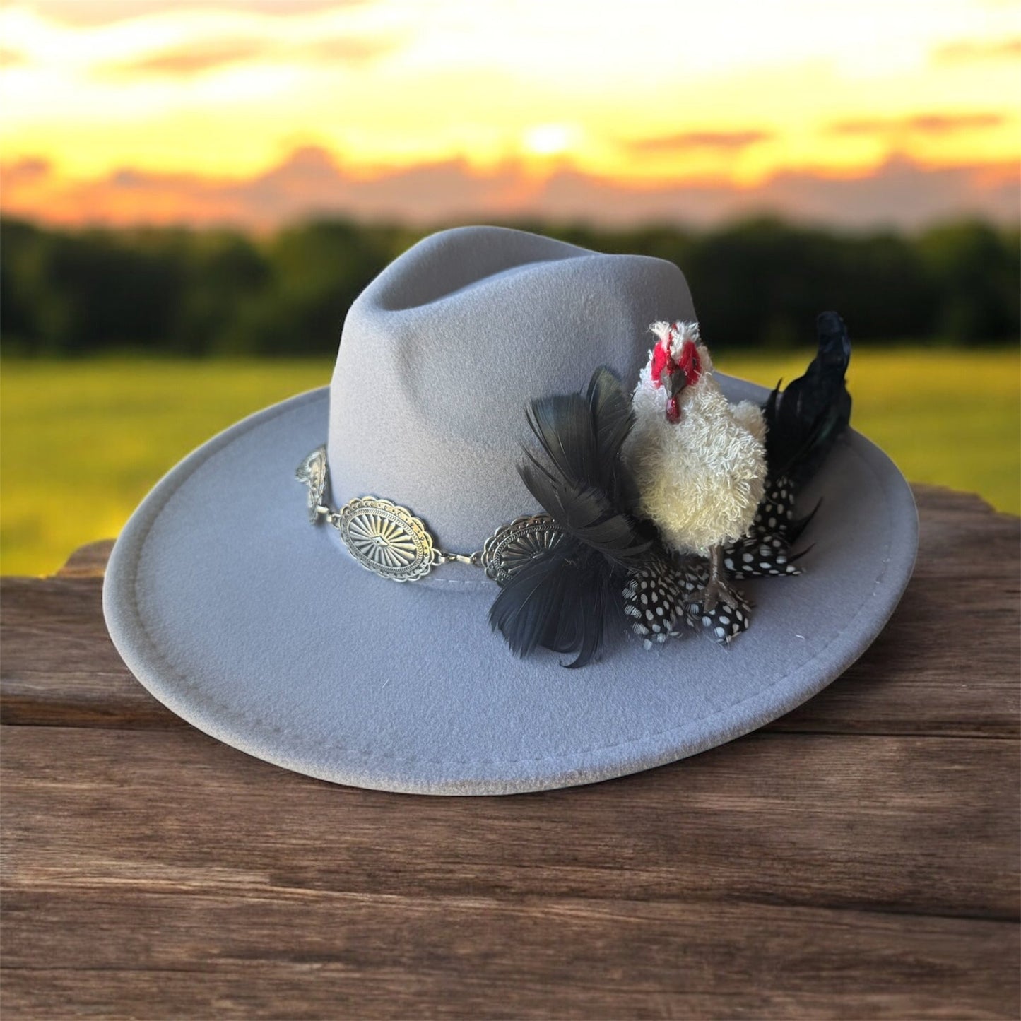 Crazy Chicken Lady Hat Fascinator - Mad Gringa Hats & Boutique