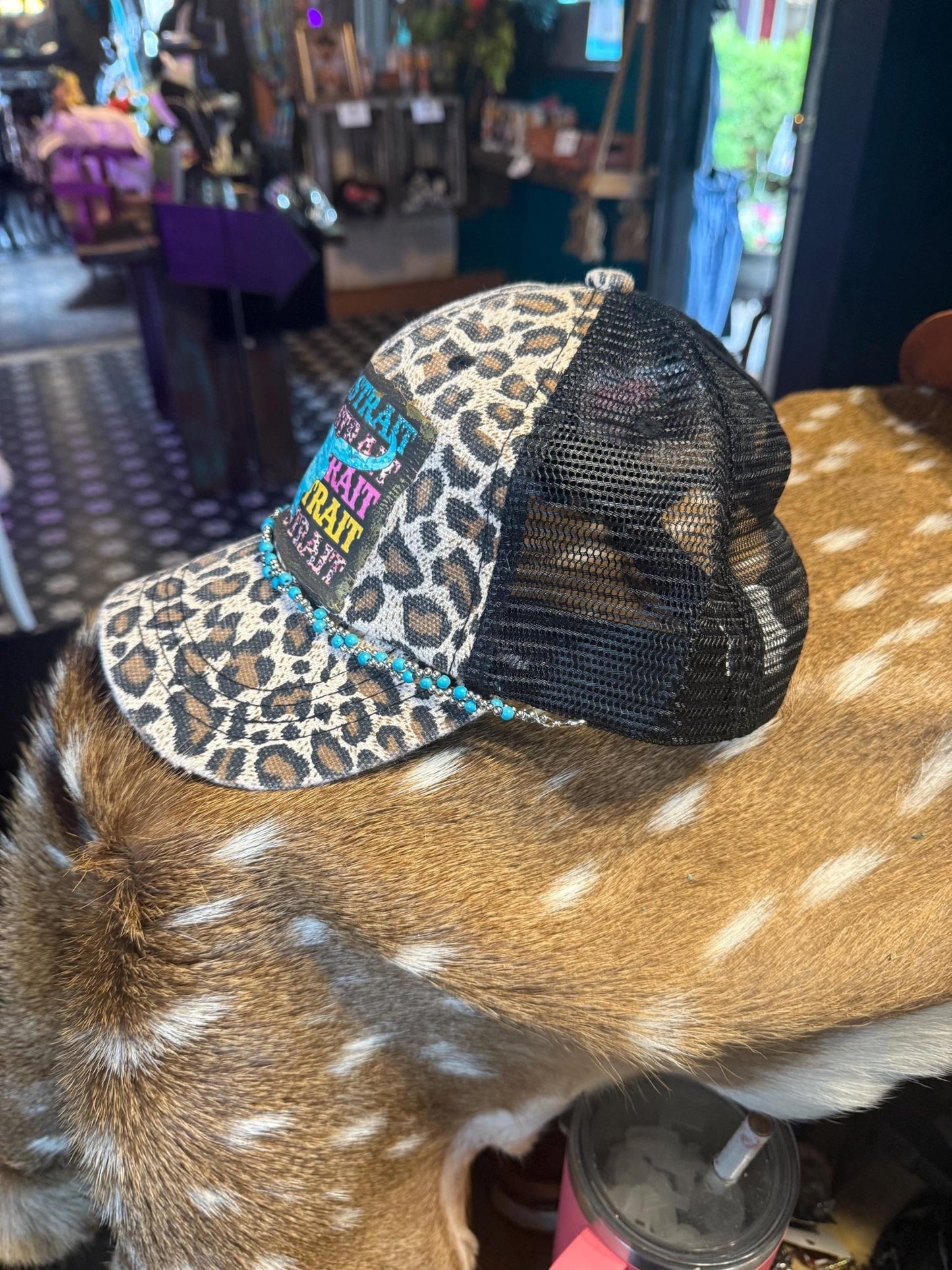 Damn Strait Trucker Hat - Turquoise and Tinsel-Home of Mad Gringa Hat Bar
