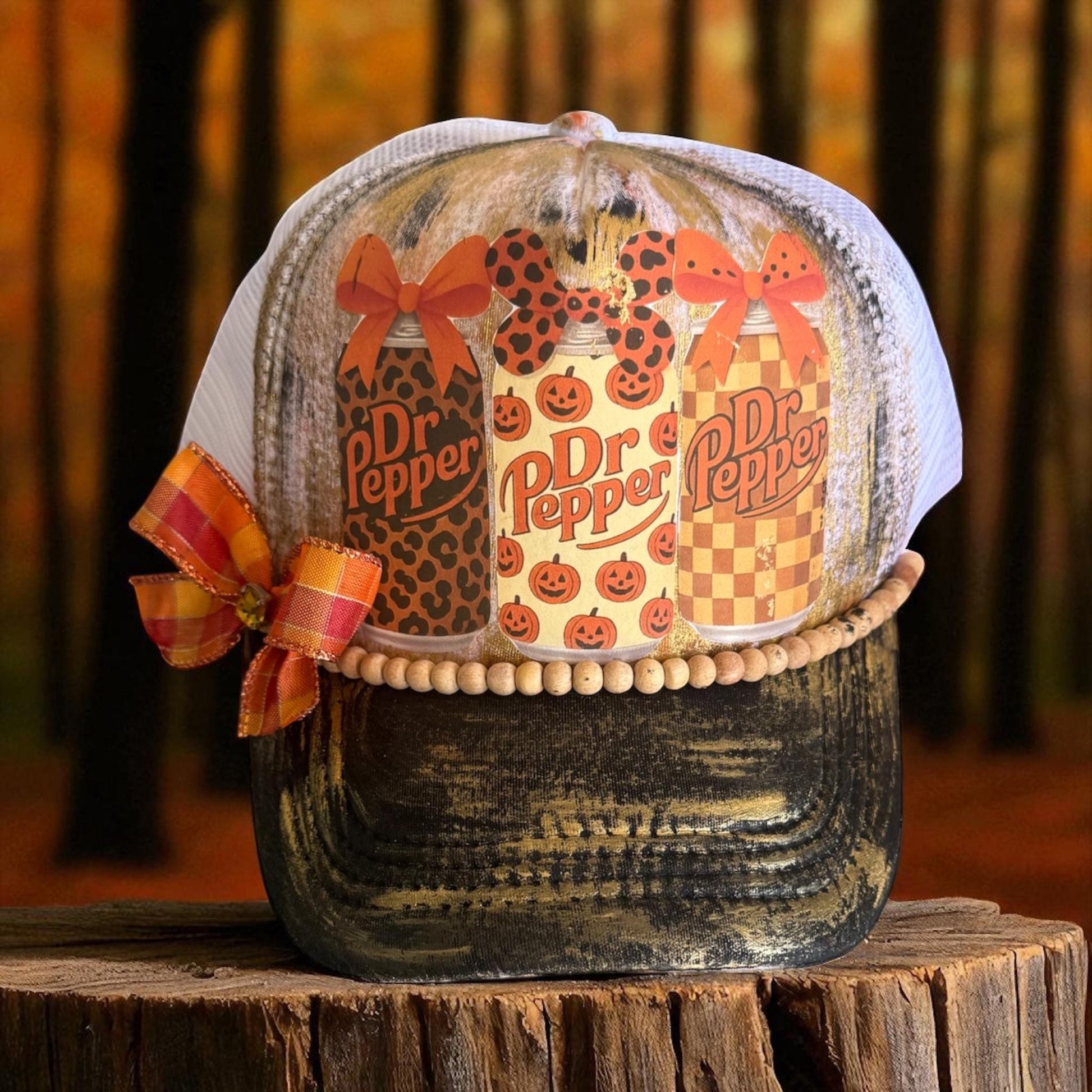 Dr Pepper Fall Trucker Hat - Turquoise and Tinsel-Home of Mad Gringa Hat Bar