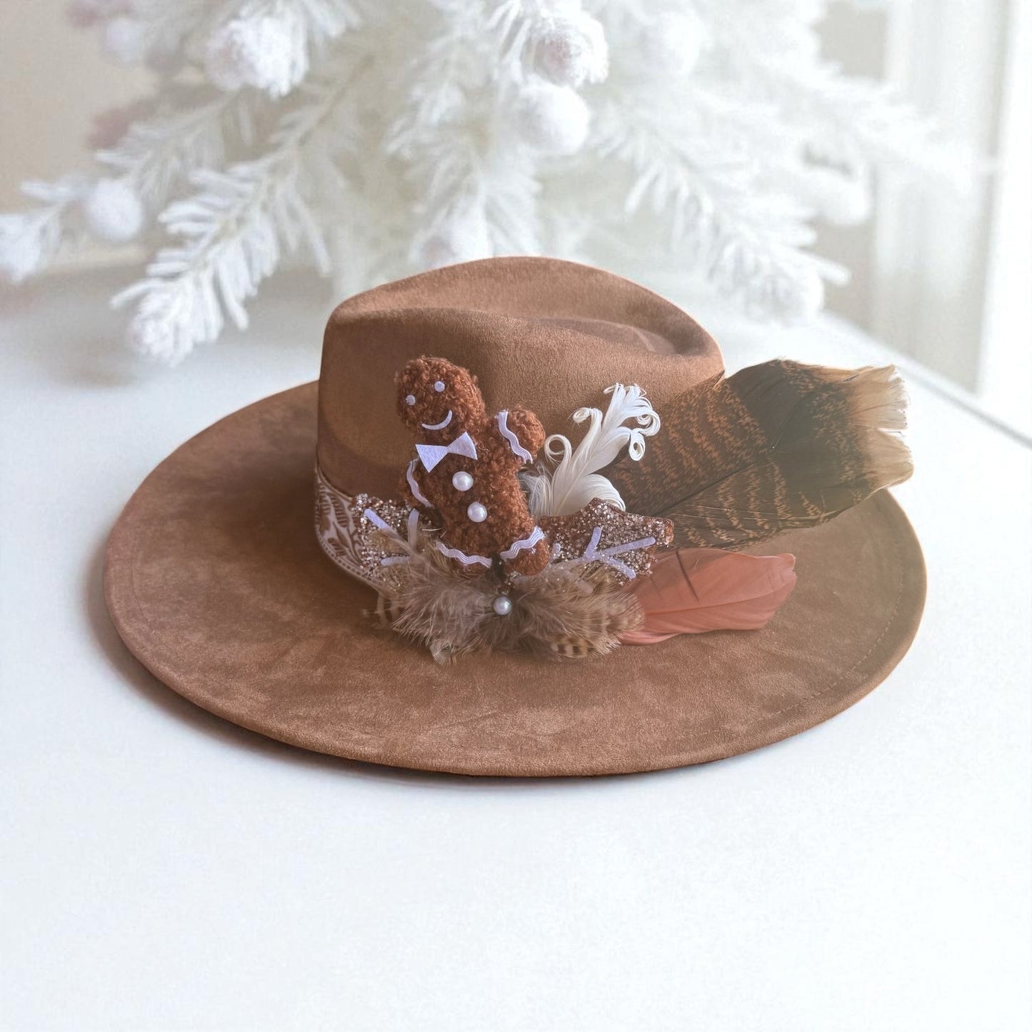 Gingerbread Man Hat Fascinator - Mad Gringa Hats & Boutique