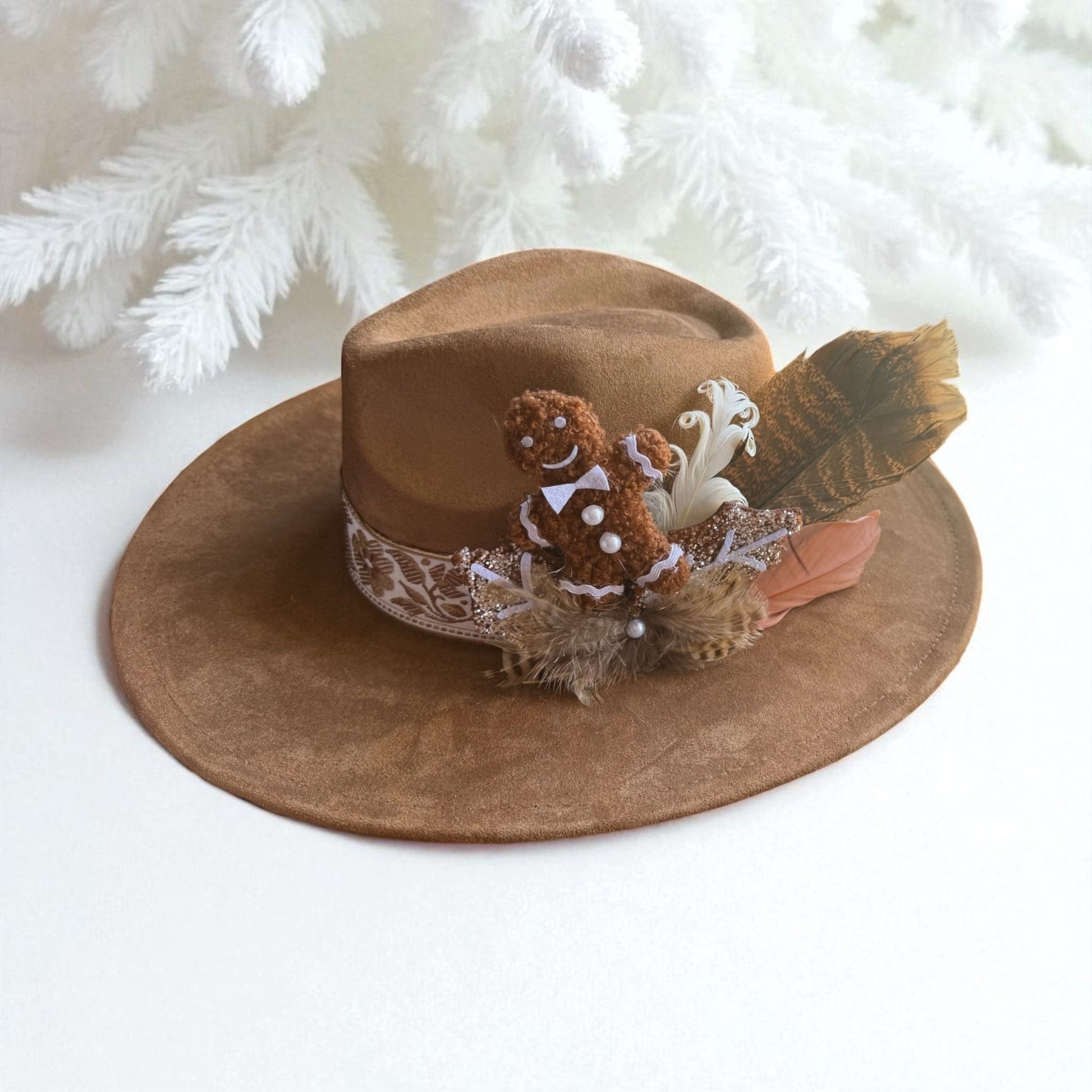 Gingerbread Man Hat Fascinator - Mad Gringa Hats & Boutique