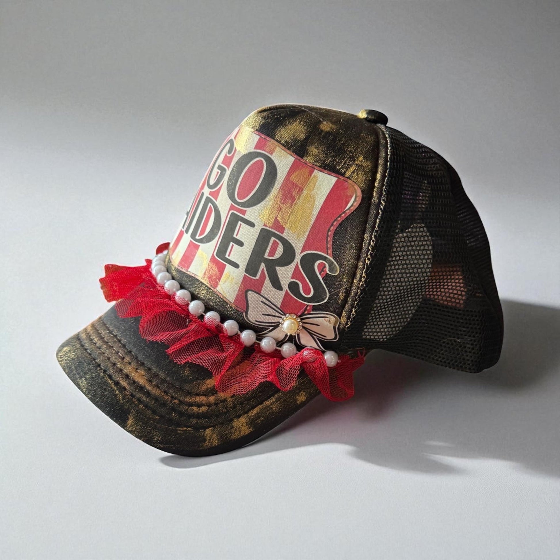 Go Raiders Trucker Hat - Turquoise and Tinsel-Home of Mad Gringa Hat Bar