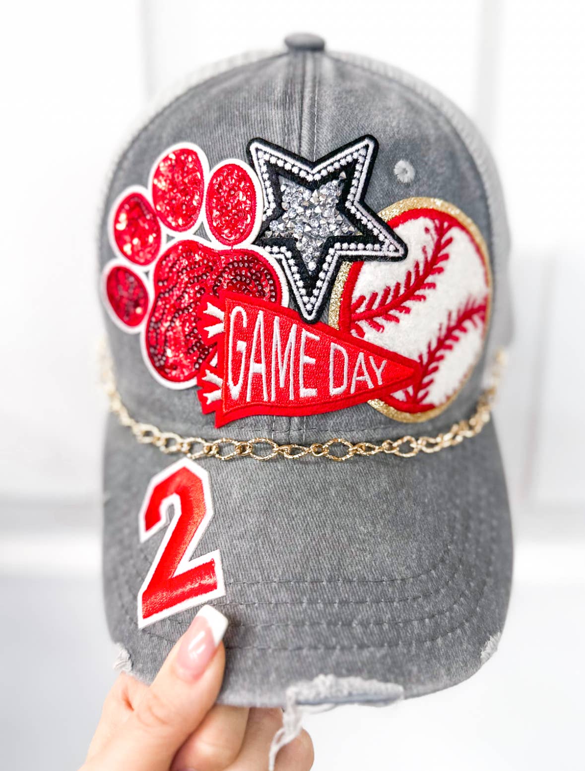 Hey batter batter swing baseball trucker hat patch iron on - Mad Gringa Hats & Boutique