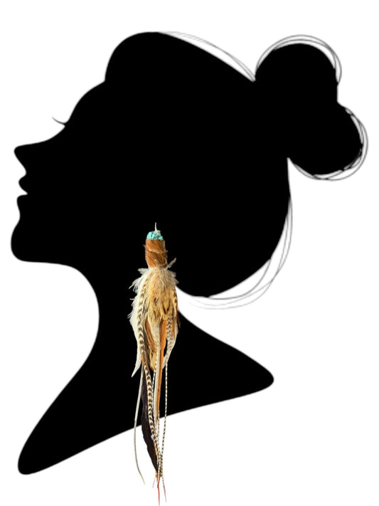 Hippies and Cowboys Feather Earrings - Mad Gringa Hats & Boutique