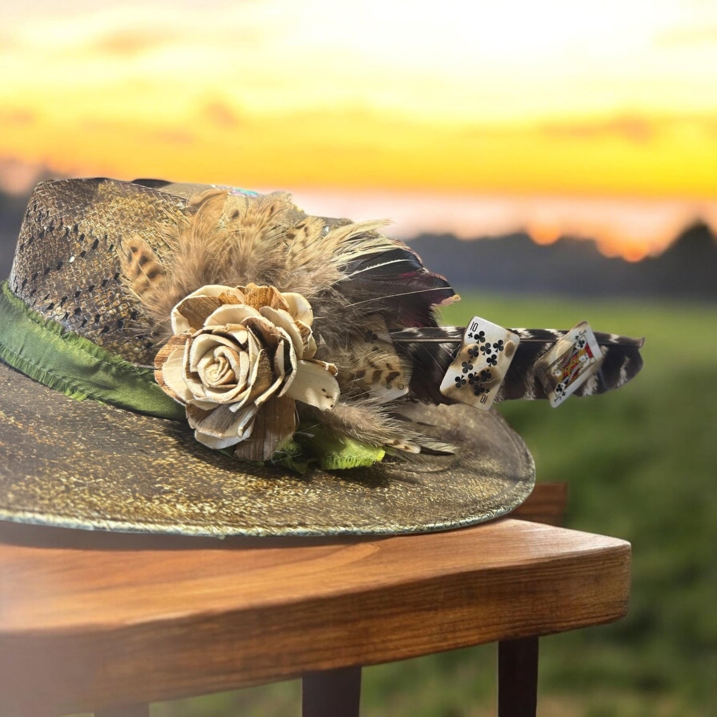 Hold Em’ Hat Fascinator - Turquoise and Tinsel-Home of Mad Gringa Hat Bar