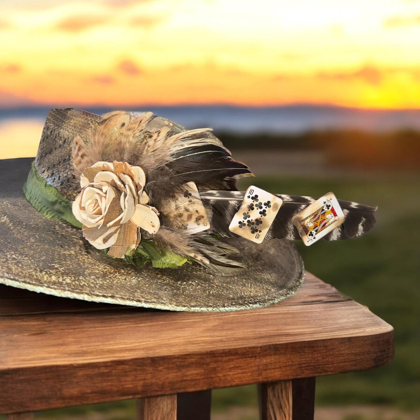 Hold Em’ Hat Fascinator - Turquoise and Tinsel-Home of Mad Gringa Hat Bar