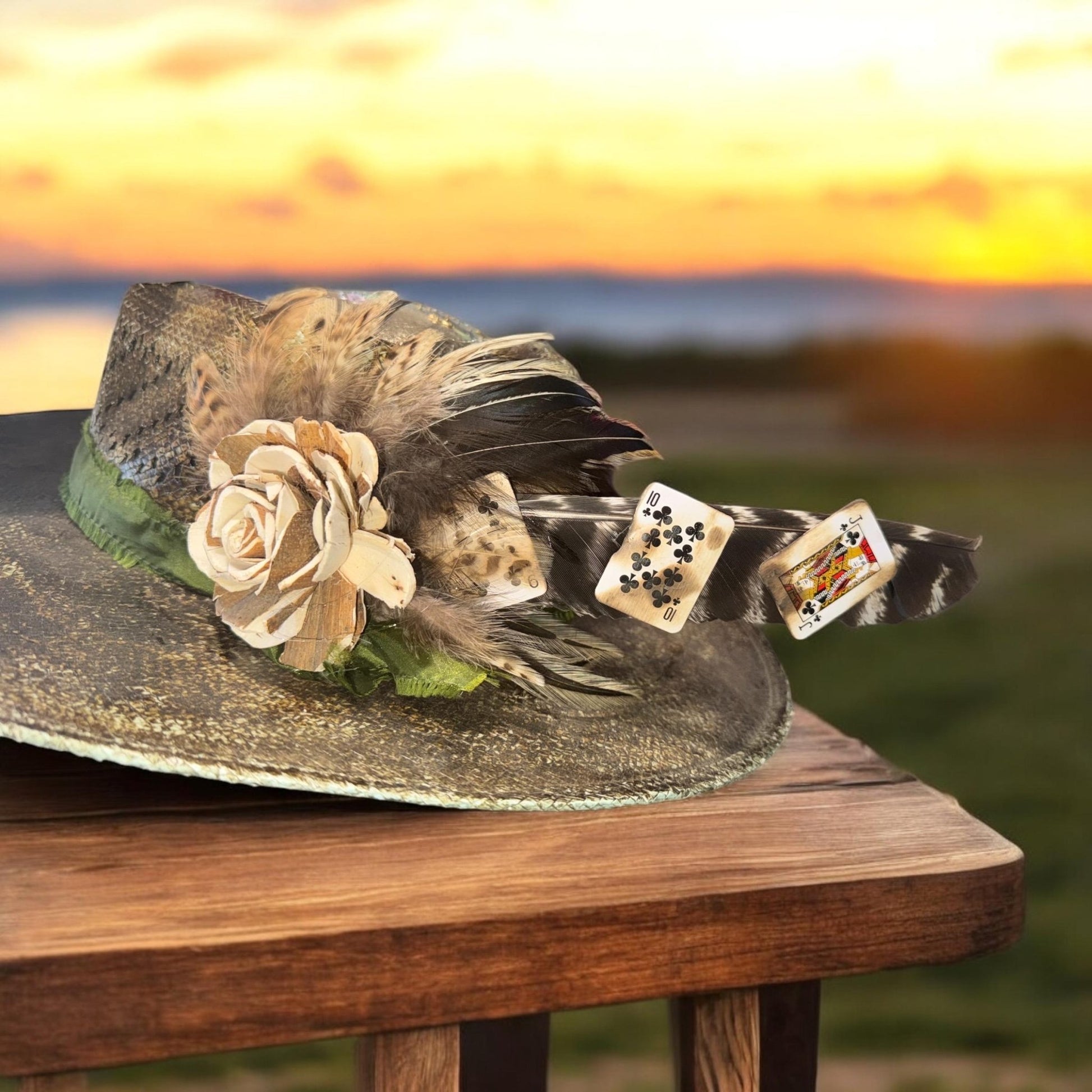 Hold Em’ Hat Fascinator - Turquoise and Tinsel-Home of Mad Gringa Hat Bar
