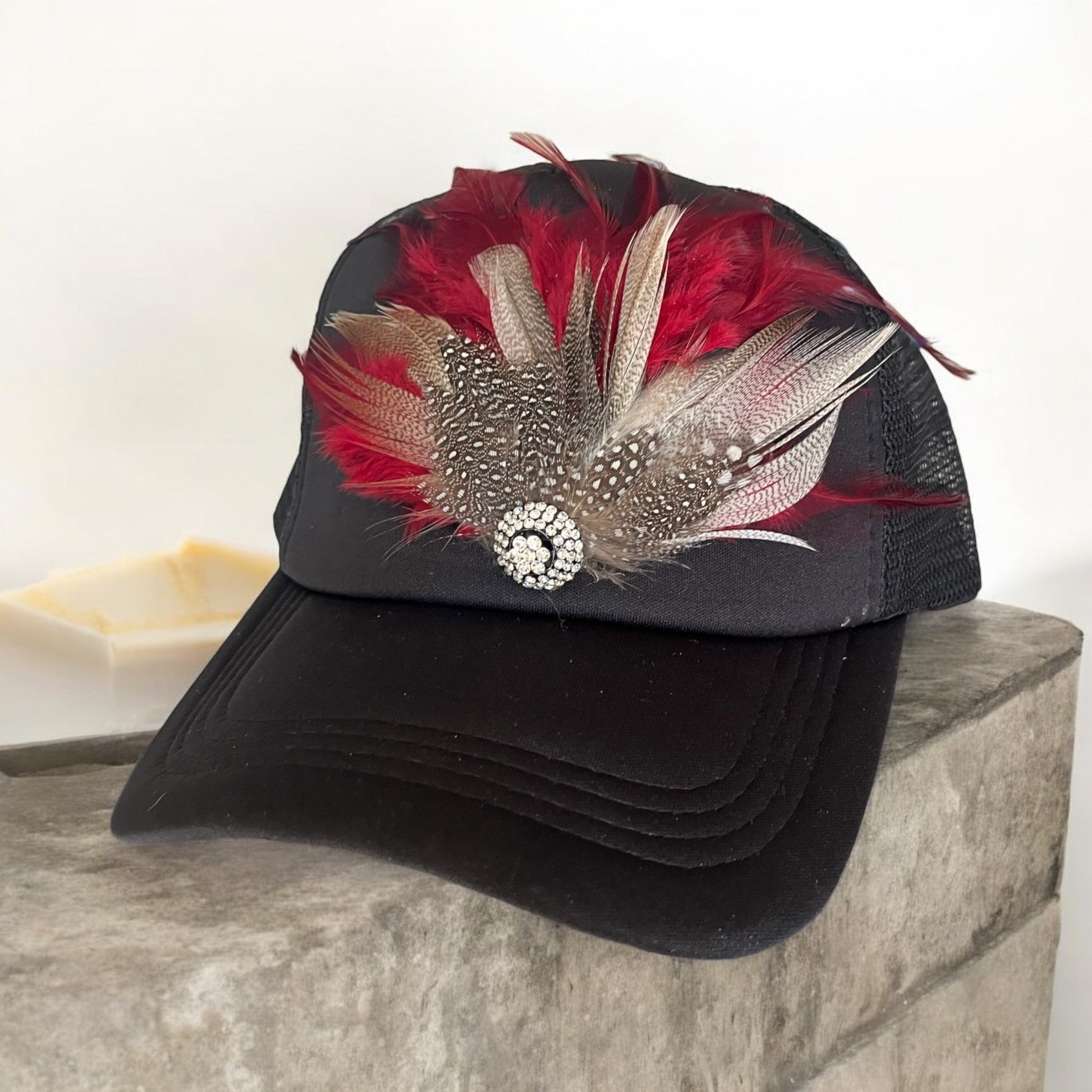 Lady in Red Hat Pin - Mad Gringa Hats & Boutique