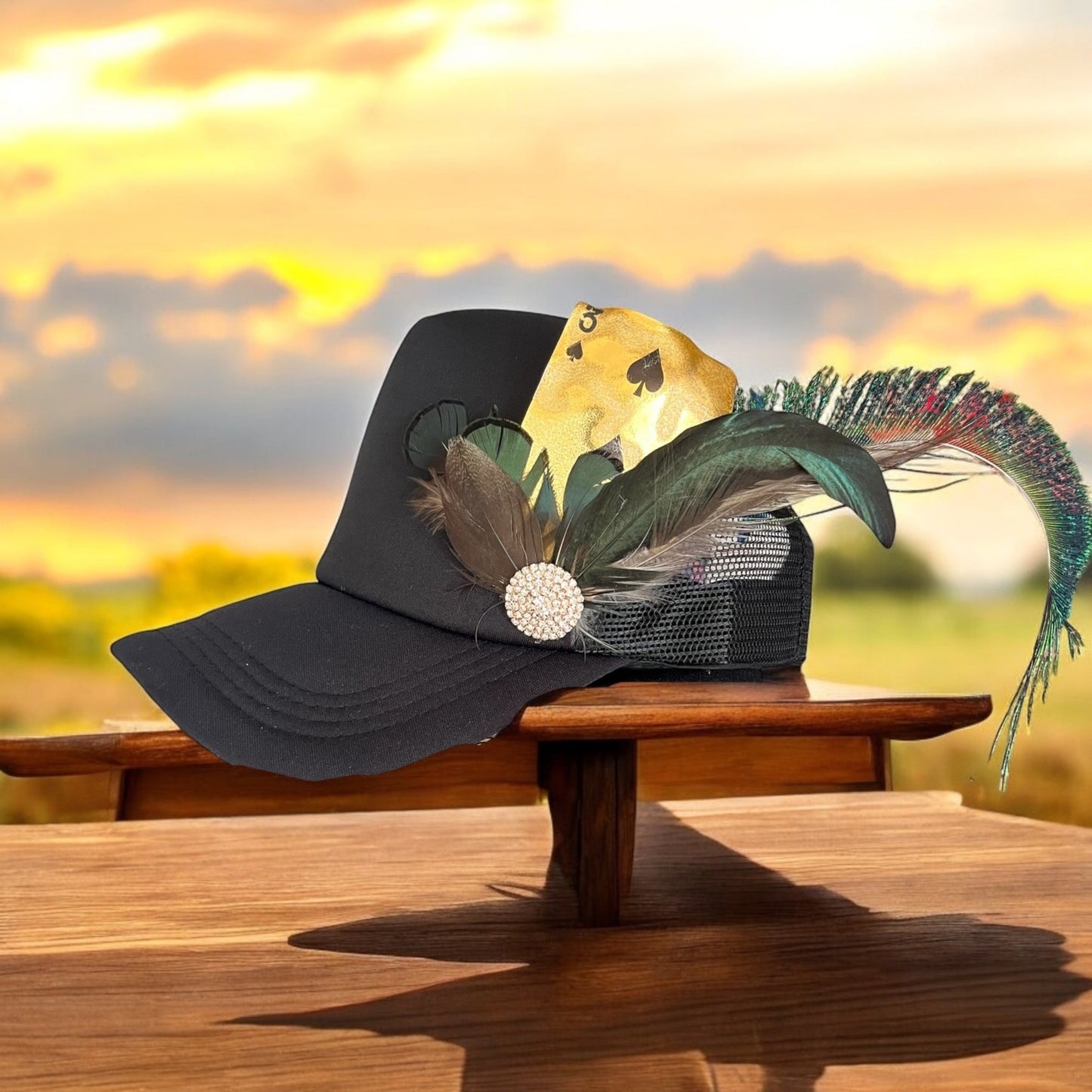 Lady Luck in Gold Hat Pin - Mad Gringa Hats & Boutique