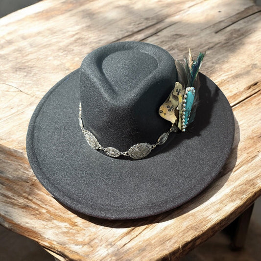 Love Is Turquoise Hat Fascinator - Mad Gringa Hats & Boutique