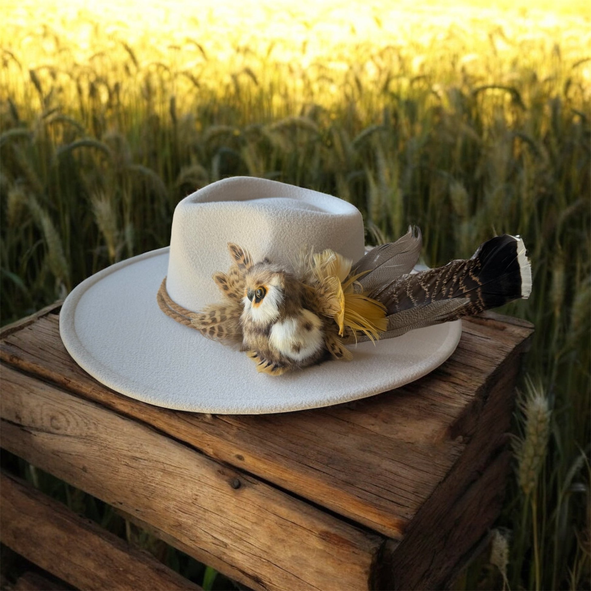 Owl Play Hat Fascinator - Mad Gringa Hats & Boutique
