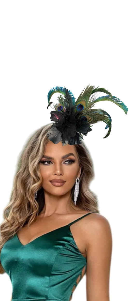 Peacock Derby Hat - Mad Gringa Hats & Boutique