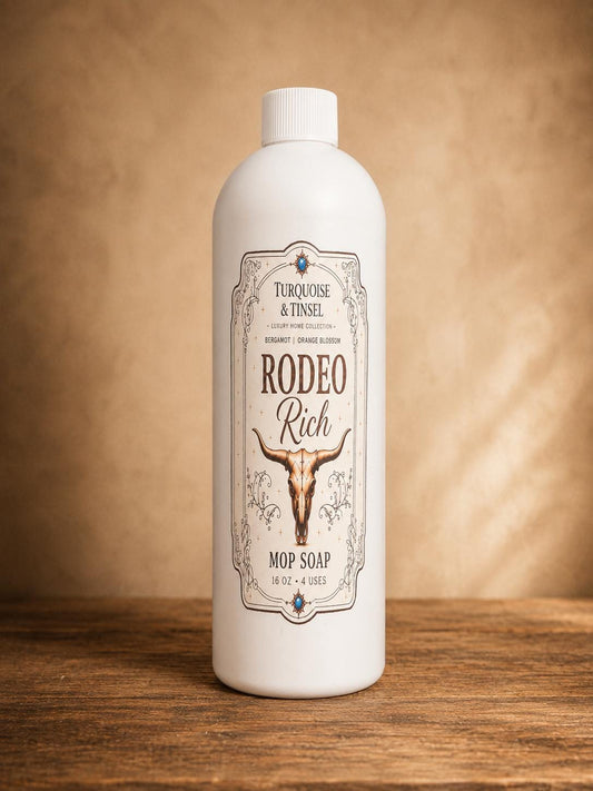 Rodeo Rich Mop Soap - Turquoise and Tinsel-Home of Mad Gringa Hat Bar