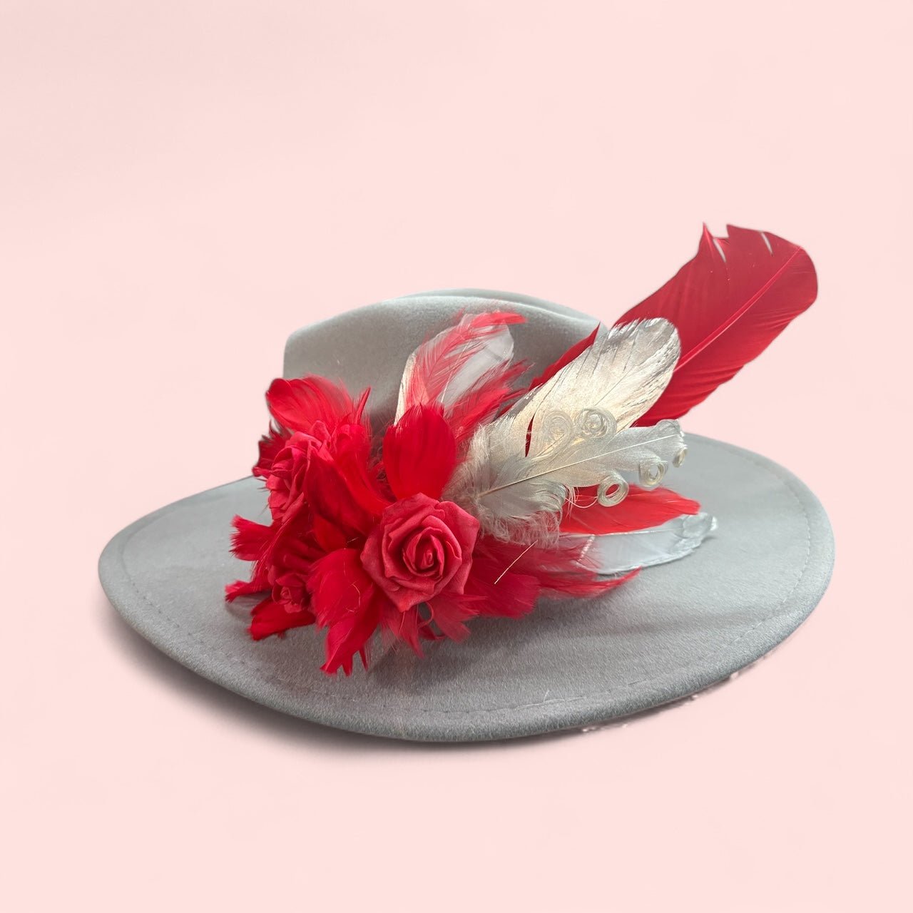 Roses Are Red Hat Fscinator - Mad Gringa Hats & Boutique