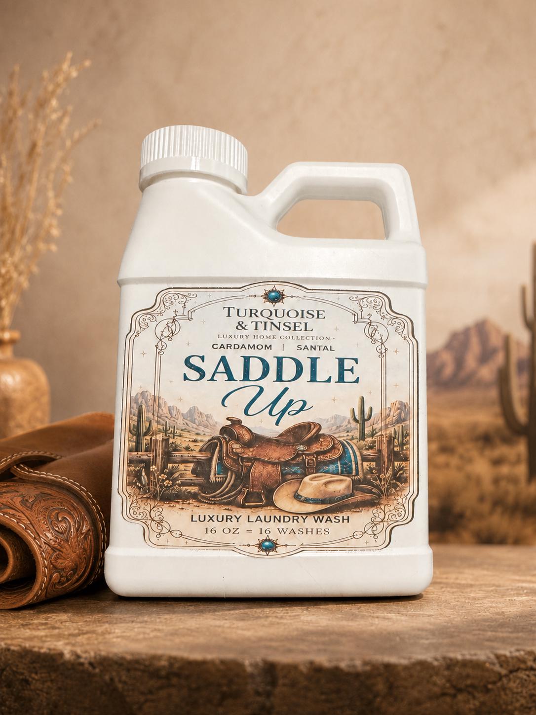 Saddle Up Luxury Laundry Wash - Turquoise and Tinsel-Home of Mad Gringa Hat Bar