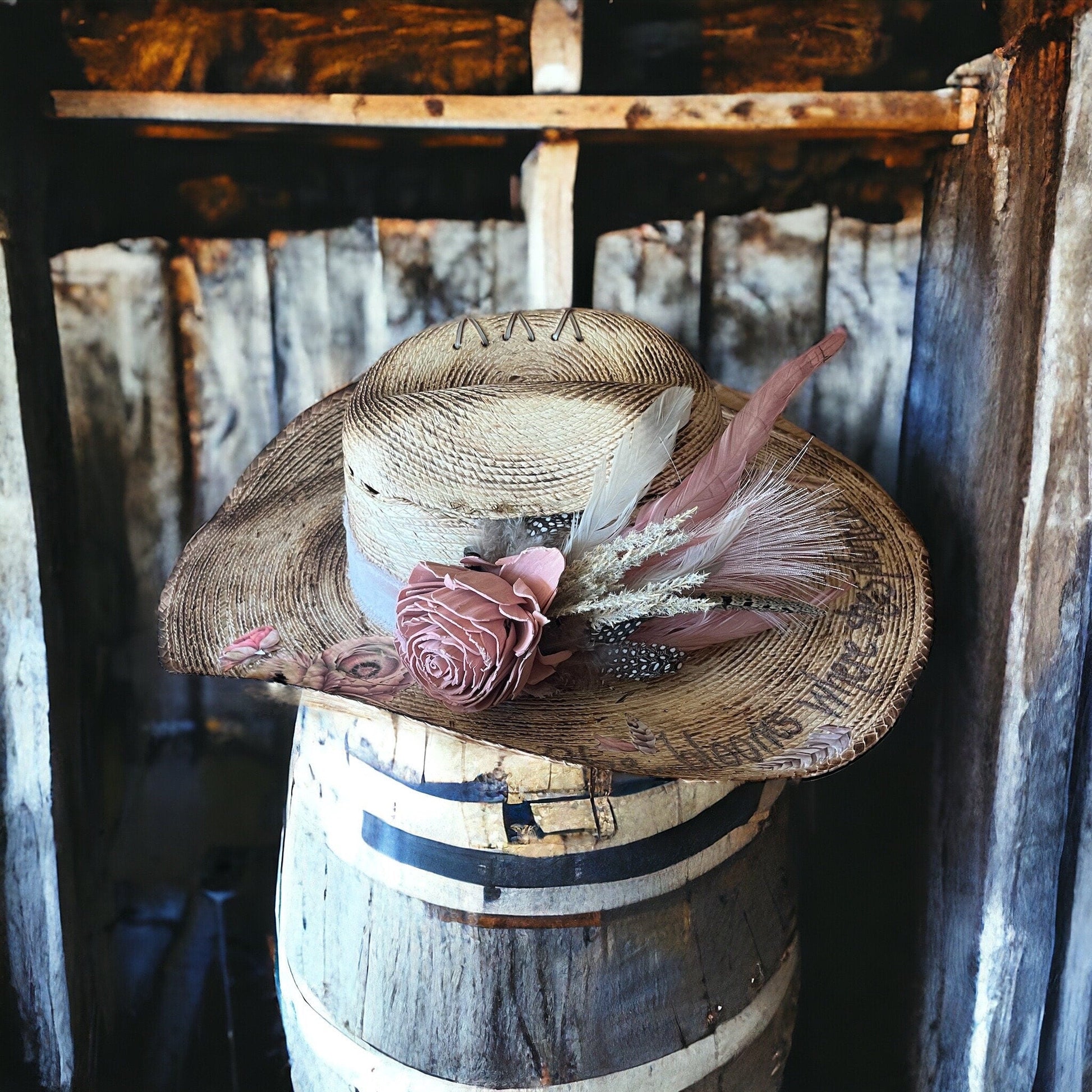 She Blooms Where She’s Planted - Turquoise and Tinsel-Home of Mad Gringa Hat Bar
