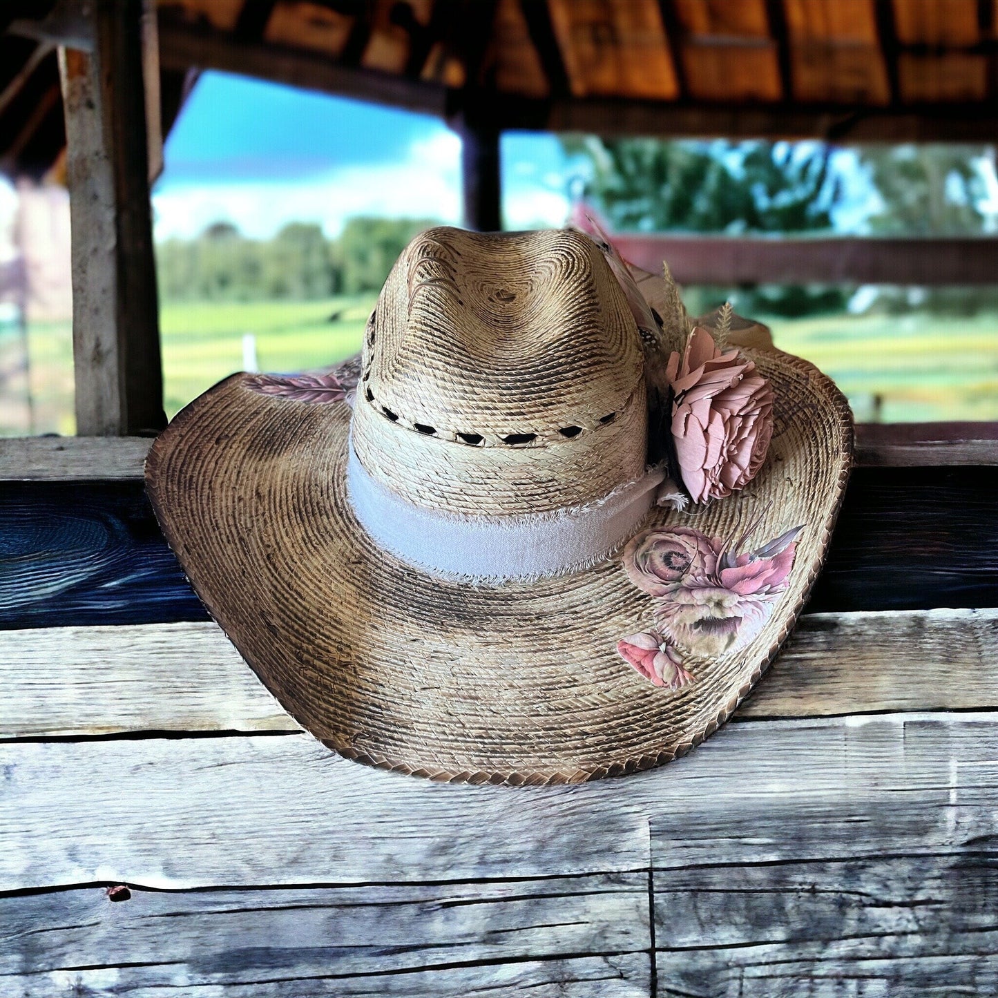 She Blooms Where She’s Planted - Turquoise and Tinsel-Home of Mad Gringa Hat Bar