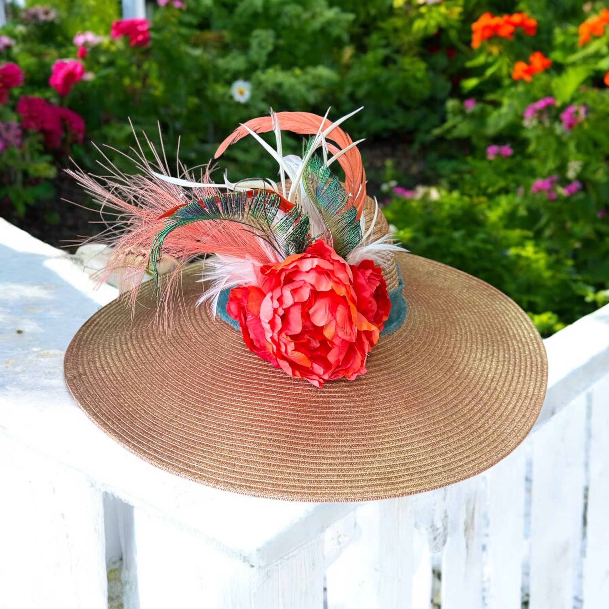 Something in the Orange Derby Hat - Mad Gringa Hats & Boutique