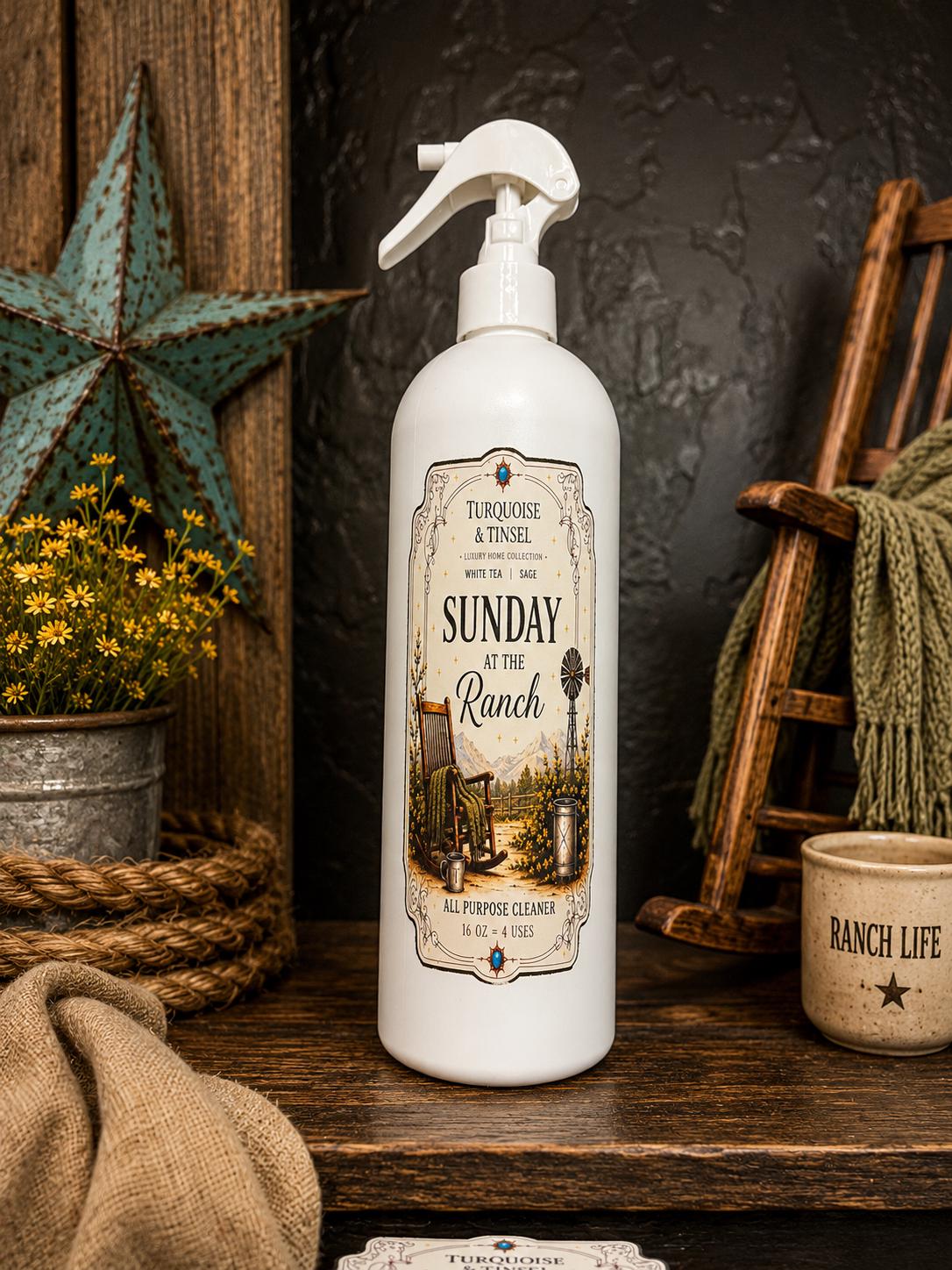Sunday At The Ranch Luxury Surface Cleaner - Turquoise and Tinsel-Home of Mad Gringa Hat Bar