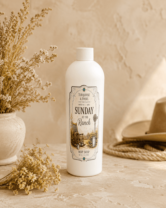 Sunday At The Ranch Mop Soap - Turquoise and Tinsel-Home of Mad Gringa Hat Bar