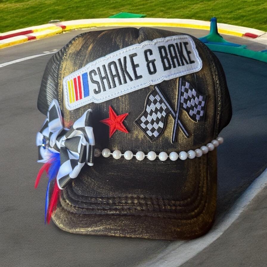 Talladega Trucker Hat - Turquoise and Tinsel-Home of Mad Gringa Hat Bar