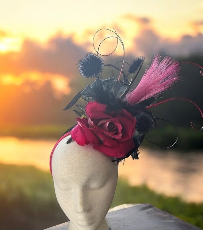 The Pink Lady Headband Fascinator - Mad Gringa Hats & Boutique