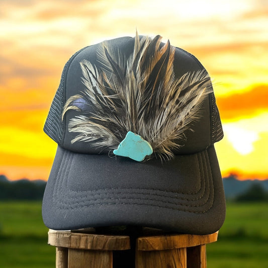 Turquoise Slab Hat Pin - Mad Gringa Hats & Boutique
