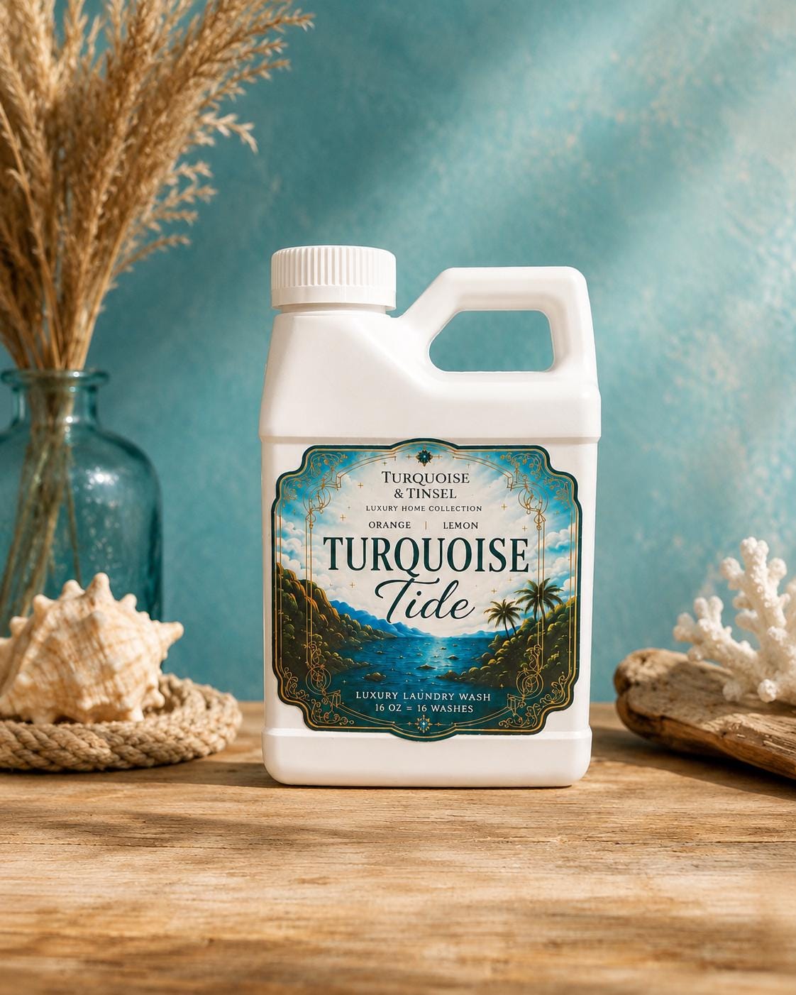 Turquoise Tide Luxury Laundry Wash - Turquoise and Tinsel-Home of Mad Gringa Hat Bar