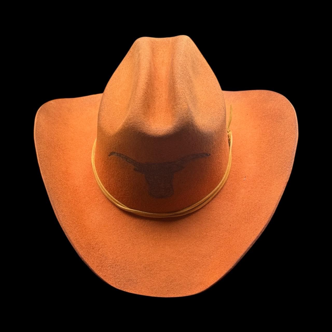 UT Longhorn Burned Cowboy Hat For Men - Turquoise and Tinsel-Home of Mad Gringa Hat Bar