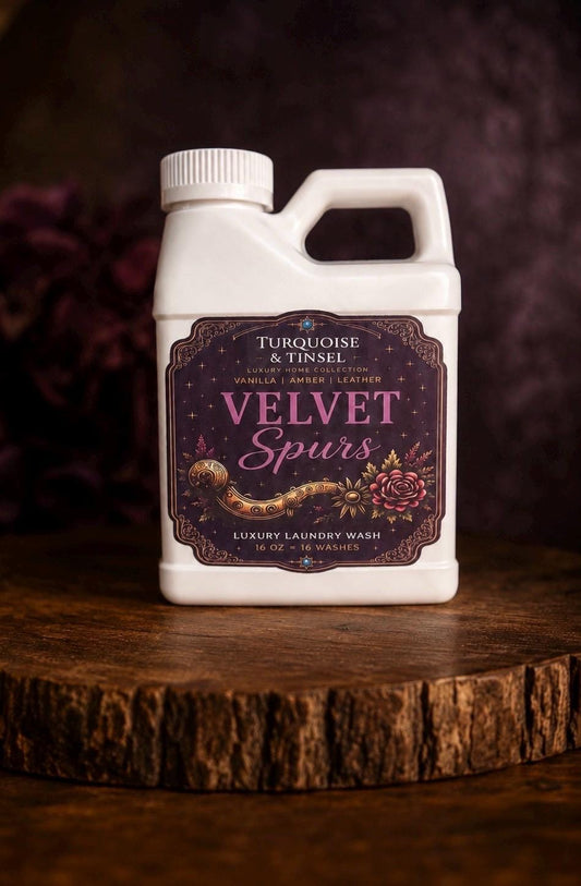 Velvet Spurs Luxury Laundry Wash - Turquoise and Tinsel-Home of Mad Gringa Hat Bar