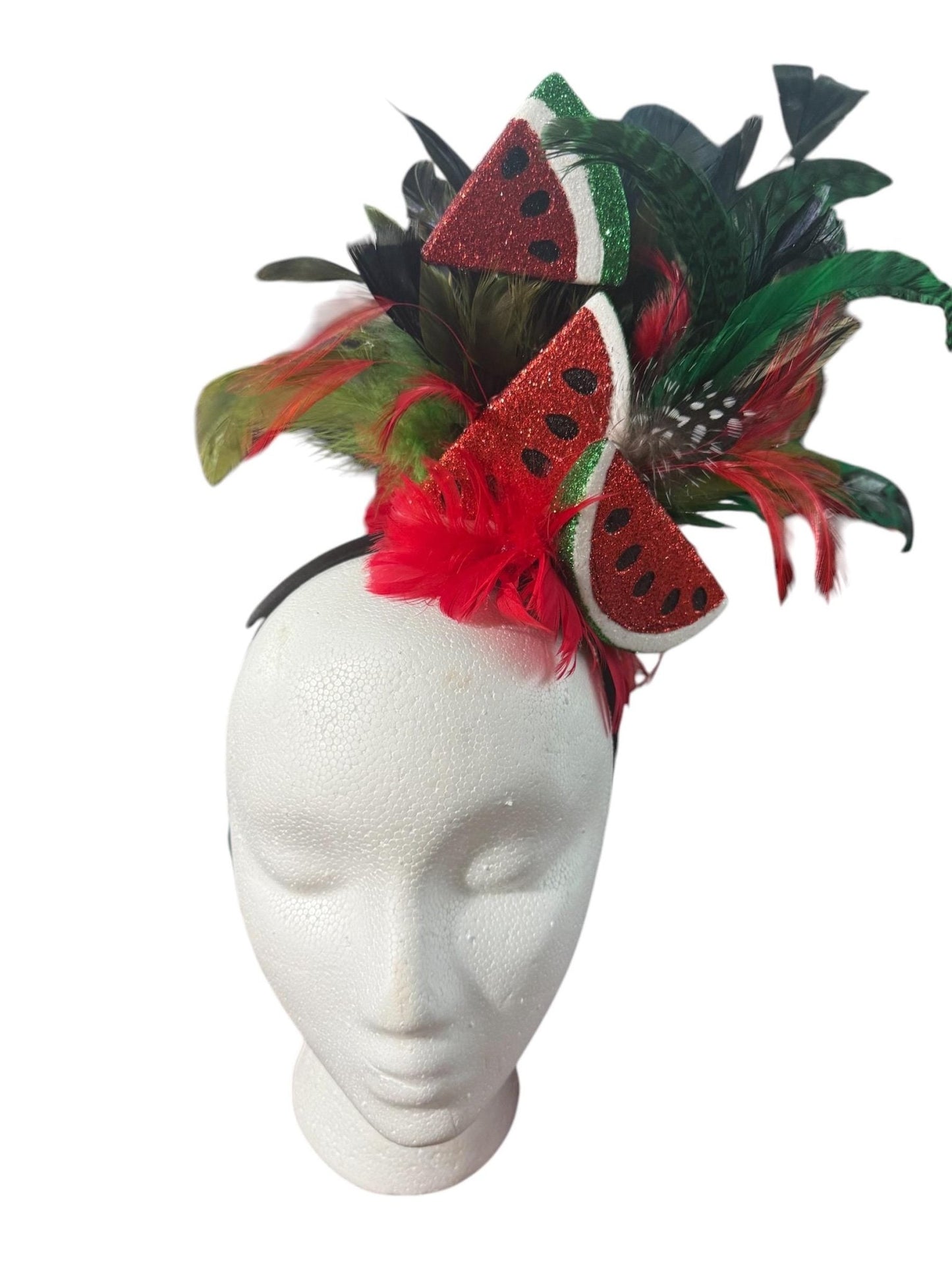 Watermelon Derby Headband - Turquoise and Tinsel-Home of Mad Gringa Hat Bar