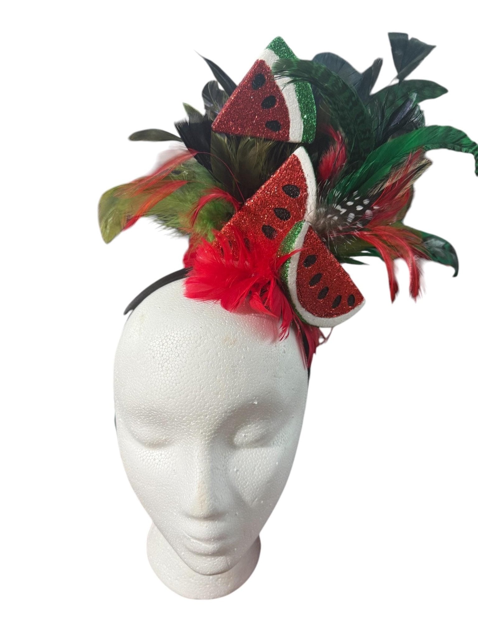 Watermelon Derby Headband - Turquoise and Tinsel-Home of Mad Gringa Hat Bar