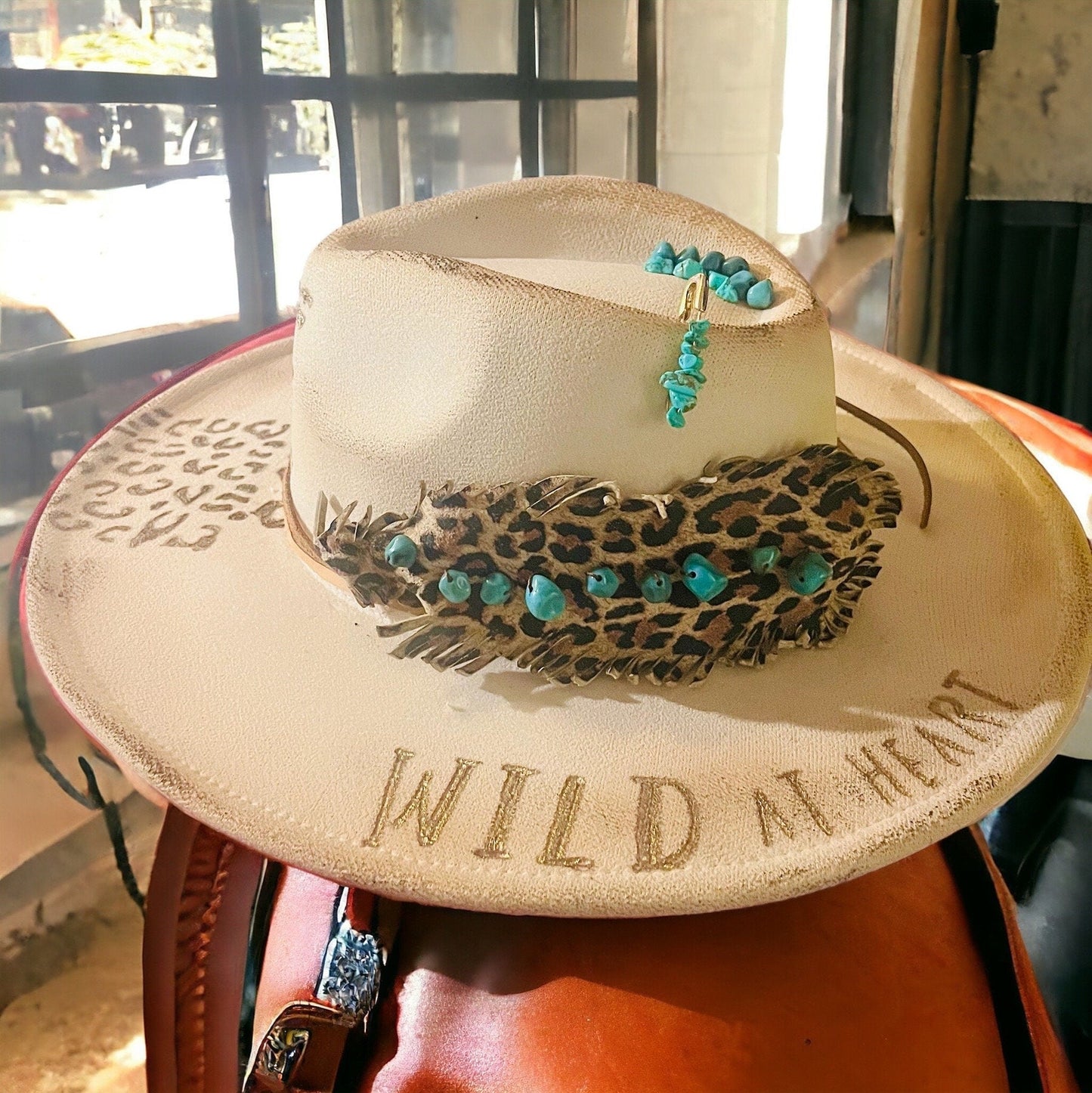 Wild at Heart - Turquoise and Tinsel-Home of Mad Gringa Hat Bar